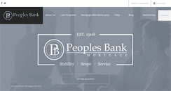 Desktop Screenshot of peoplesbankmtg.com